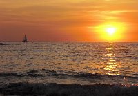 Tamarindo beach at sunset, Costa Rica