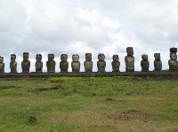 Pictures of Rapa Nui Moai sculptures