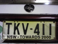 New South Wales, Towards 2000 License Plate Australia