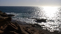 Panorama of the coastal cliffs of Kalbarri