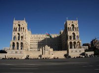 Pictures of the Azerbaijani parliament in Baku