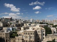 Panoramic view from Maiden Tower, Baku, Azerbaijan