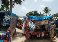 Pictures on the market in Marigot, Saint Martin