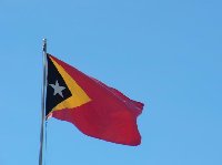 The flag of East Timor