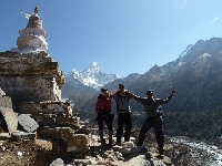 Recently we returned from a four-day trek with a friend in the Annapurna Himalayan Boasting spectacular scenery, rugged terrain and extremely welcoming locals, I've never visited another place on earth like 

Helping us get the most out of our trek was our friendly and knowledgeable guide Sanjib Adhikari, a specialist trekking guide and expedition organizer based in Thamel, the bustling heart of He skillfully guided us across treacherous mountain passes, pointed out the rich variety of flora we passed and, in the evening after hiking, served our meals and played cards with 

Knowing that there are quite a few other less capable and experienced guides than Sanjib, I'd certainly recommend him to other His website is: 
