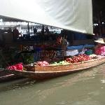 The Floating Market at Damnoen Saduak Thailand Review Photograph