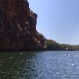 Looking for rock wallabies from the lake, Exmouth Australia