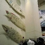 Signed surf boards