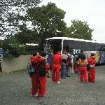 Hupping on the Tasman Charter bus, Port Arthur Australia