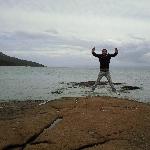 Bicheno Australia Happy at Honeymoon Bay