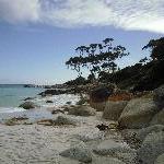 Deserted beaches at Binalong, Bay of Fires Australia