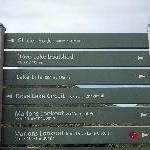 Information signs around Dove Lake