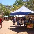 Stands at the market in Broome