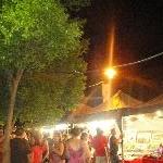 Market stands on the Fitzroy River