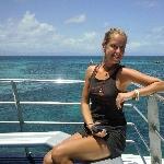 On the ferry to Great Barrier Reef, Cairns Australia