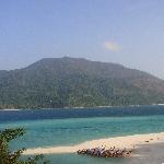 The beach from in front of Mountain Resort