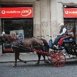 Horse and carriage in Rome