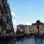 Piazza di Spagne in Winter Time, Rome Italy