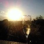 Ayers Rock Australia Champagne in the outback at Ayers Rock