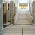 Stairs up the Parliament House, Canberra Australia