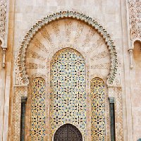 The Entrance of the Hassan II Mosque, Casablanca Morocco