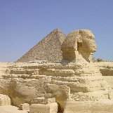 The Pyramid of Khafre and the Great Sphinx, Cairo Egypt