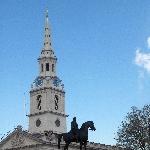 St Martin in the Field Church and Statue