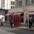 Telephone booth in central London, London United Kingdom