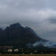 Bush Fires at Tafelberg Mountain, Cape Town South Africa