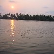 Sunset over the River in Kochi, India., Kochi India