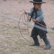 Little gaucho showing his hunting skills