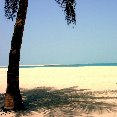 Chilling out on the beach in Dubai