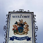 Hamilton Bermuda Hamilton City street sign