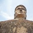Enormous cement sculptures in Laos