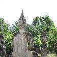 The Reclining statue in the Buddha Park, Vientiane Laos