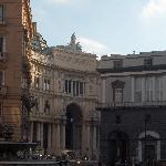 Buildings in the centre of Naples, Naples Italy