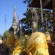 Amazing buddha statues covered in silk