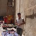 Lecce Italy Street vendor selling hand made item