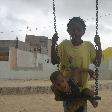 Cape Verdian kids playing around, Espargos Cape Verde