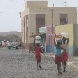 Local girls carrying water