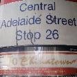 Bus stop on Adelaide St in Brisbane