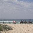 The camel caravan on Lighthouse beach