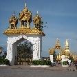 The gates to Wat Pha That Luang
