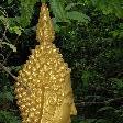 The golden sculptures on the hill