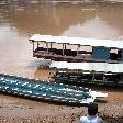 Luang Prabang Laos Long boats on the Mekong River