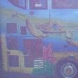 Colourful painted nightbus