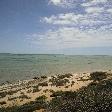 The ocean in Denham, Shark Bay