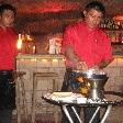 Enjoying a Mexican cave dinner