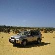 Driving through the Pinnacle Desert, Cervantes Australia