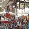 Glass decorations at Paddington Market